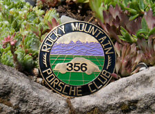 Vintage Automobile Car Badge Porsche 356 Club Rocky Mountain U.s.a.