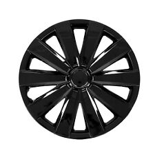 Wheel Rim Cover Hub Caps Abs 16 Black 4 Pcs Classic For Toyota Sienna