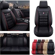 For Toyota Waterproof Faux Leather Car 5 Seat Cover Front Rear Seat Protector
