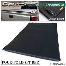 Fit For 2007-2013 Chevy Silverado Gmc Sierra 4-fold Tonneau Cover 8ft Long Bed
