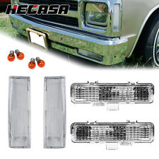 Hecasa Clear Corner Bumper Signal Light For 83-93 Chevy S10 Blazer Gmc S15 Jimmy