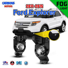 Fog Lights For 11-15 Ford Explorer Clear Lens Front Driving Lamps Set Leftright