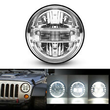Dot Approved 7 Inch Round Led Headlight Halo Angel Eyes For Jeep Wrangler Motor
