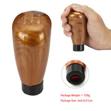New 1x 5-speed Peach Wood Color Universal Manual Gear Shift Knob Shifter Lever