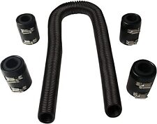 Universal 36 Stainless Steel Radiator Flexible Coolant Water Hose Kit W4 Caps