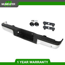 Chrome Complete Rear Steel Bumper Assembly Fit For 2009-2014 Ford F150 Truck
