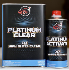 Platinum Clear Coat Gallon Kit 41 High Gloss Automotive Clearcoat Whardener