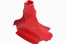 Red Real Leather Manual Shift Boot For 12-15 Honda Civic