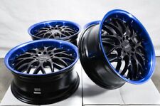 17 Wheels Rims Black Blue Fit Kia Optima Soul Forte Scion Fr-s Tc Xb Impreza Wrx