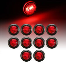 34 12v Marker Lights Led Truck Trailer Round Side Bullet Light Amber Red Lamps