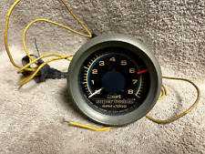 Used Sun Super Tach Ii 8000 8k Rpm Blue Line Vintage Tachometer Wmount