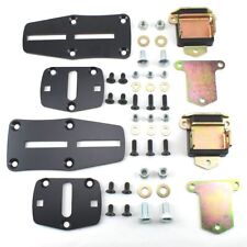 55-72 Chevy Ls Engine Slider Adapter Brackets Poly Mounts With High Mount Ac