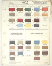 1979 Amc And Jeep Ppg Color Paint Chip Chart All Models