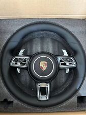 Porsche Leather Steering Wheel 911 991 Carrera 718 Cayman Boxster Cayenne Macan