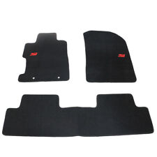For 06-11 Honda Civic 2dr 4dr Floor Mats Carpets Front Rear Nylon Black W Si