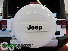 07-19 Jeep Wrangler Jk P25570r18 White Hard Surface Spare Tire Cover Oem Mopar