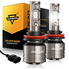 Auxbeam H11 Led Headlight Kit Low Beam Bulb Super Bright 6000k Canbus Decoder 2x