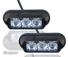 2x Red Strobe Flashing Led Lights Breakdown Truck Recovery Lorry Strobes Pair