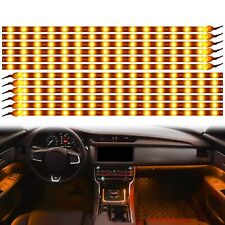 Amber Yellow Led Strip Lights For Car Tor 12pack Dc12v Waterproof 30cm11.81ft