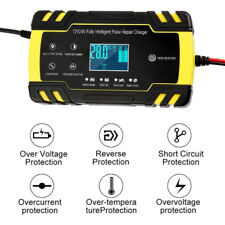 1224v Smart Fast Charging Tool Car Full Automatic Battery Charger Lead Acid Lcd