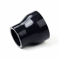 Black 1.5 To 2 Straight Silicone Hose Reducer Turbo 38-51 Mm Coulper Pipe
