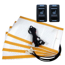 Seats Carbon Fiber Heated Seat Heater Pad Kit Car Cushion Switch 12v Universal.