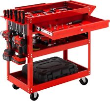 3 Tier Rolling Tool Cart 330 Lbs Capacity Heavy Duty Utility Cart Tool Organize