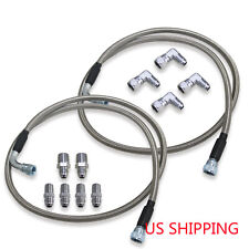 Ss Braided Transmission Cooler Hose Lines Fittings For Th350 700r4 Th400 52