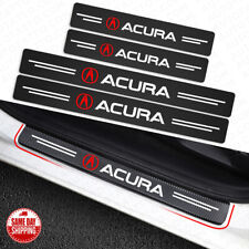 4x Acura Car Door Plate Sill Scuff Cover Anti Scratch 3d Decal Sticker Protector