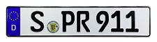 Porsche 911 Front German License Plate