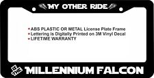 Star Wars My Other Ride Is The Millennium Falcon Custom License Plate Frame