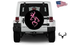 27-28 Inch Spare Tire Cover Pink Fits Jeep
