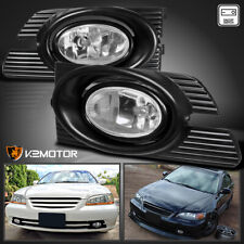 Fits 2001-2002 Honda Accord 4dr Clear Fog Lights Lampsswitchwirings Kit 01-02