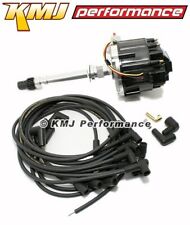 Small Block Chevy Sbc 305 350 Black Hei Distributor W 8mm Moroso Plug Wires 90