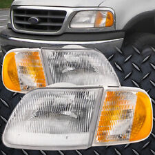 For 97-03 F150 04 Heritage 97-02 Expedition Headlights With Corner Lights 4pc