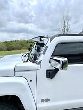 Hummer H3 Light Bar Mount With 4 Pod Tabs Powder Coated White