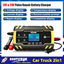 Car Intelligent Automatic Battery Charger 1224v Agmgel 8a Pulse Repair Starter