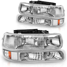 For 99-02 Chevy Silverado 150025003500 Chrome Headlightsbumper Signal Lamps