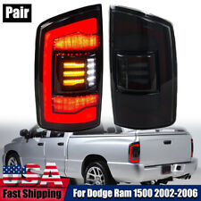 1x Pair Led Sequential Taillights For Dodge Ram 1500 2002-06 Rearlamp Leftright
