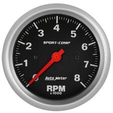 Auto Meter Tachometer Gauge 3991 Sport-comp 0 To 8000 Rpm 3-38 In-dash Mount