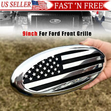 9 For Ford F150 F350 Us Flag Oval Emblem Badge Front Grill Tailgate Accessories