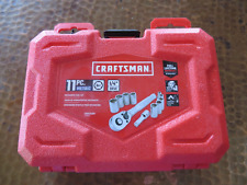 Craftsman 11-piece Sae 14-in Drive Inch 6pt Standard Socket Wrench Set Wcase