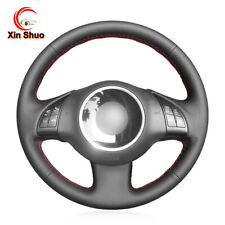 Black Artificial Leather Car Steering Wheel Cover For Fiat 500 2008-2012