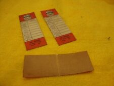 Vintage Dodge Plymouth Door Jamb Oil Change Stickers Service Station Car Truck