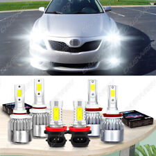 For Toyota Camry 2007- 2014 Led Headlight High Low Beam Fog Light Bulbs Kit