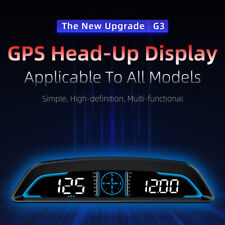 Hud Gps Gauge Head Up Car Digital Display Speedometer Compass Driving Distance