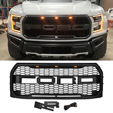 Raptor Style Front Bumper Grille Grill For Ford F150 F-150 2015 2016 2017 Black
