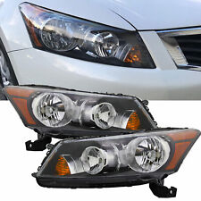 Halogen Headlights Headlamps No Bulbs For 2008-2012 Honda Accord Sedan