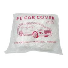 Clear Plastic Temporary Universal Disposable Car Cover Rain Dust Garage 1 Pack