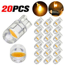 20x Yellow Led T10 194 168 W5w Car Trunk Interior Map License Plate Light Bulb